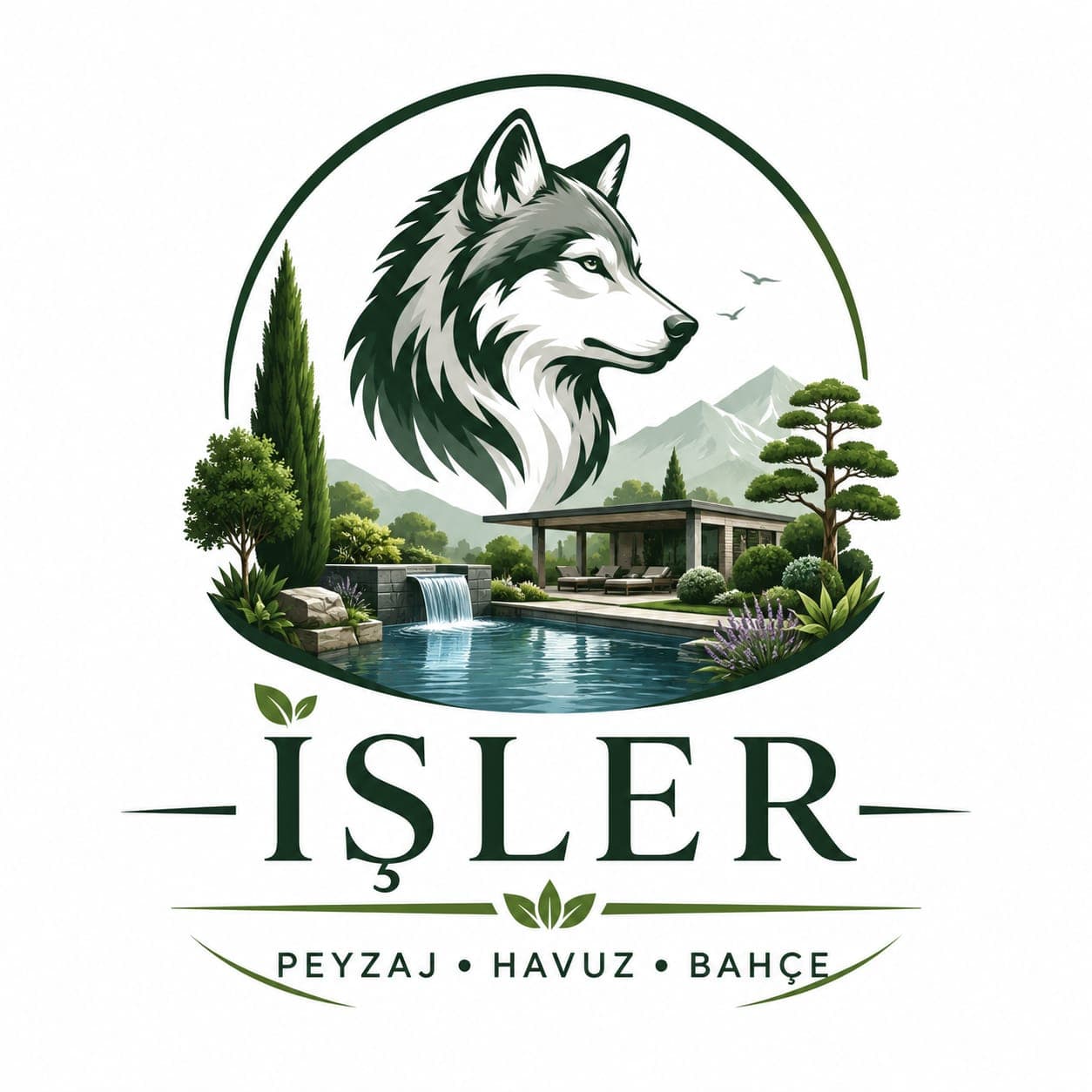 İŞLER PEYZAJ HAVUZ VE BAHÇE BAKIMI logosu